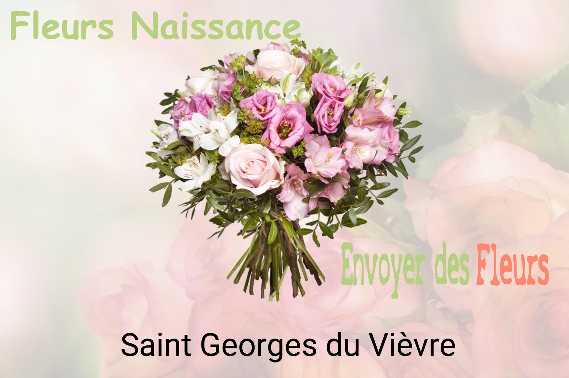 Bouquet de fleurs de naissance livré à Saint-Georges-du-Vièvre